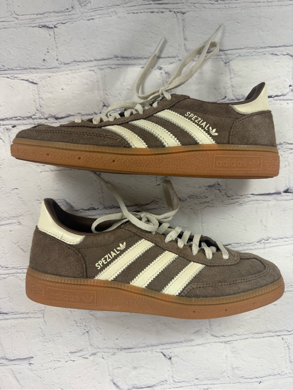 Adidas Originals Handball Spezial Earth Strata/Off White Womens 7 - Picture 7 of 9